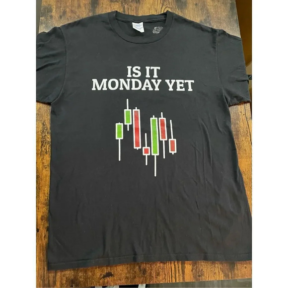 Is It Monday Yet Exclusive Stock Market T Shirt for Trader Shirt - Picture 5 of 11